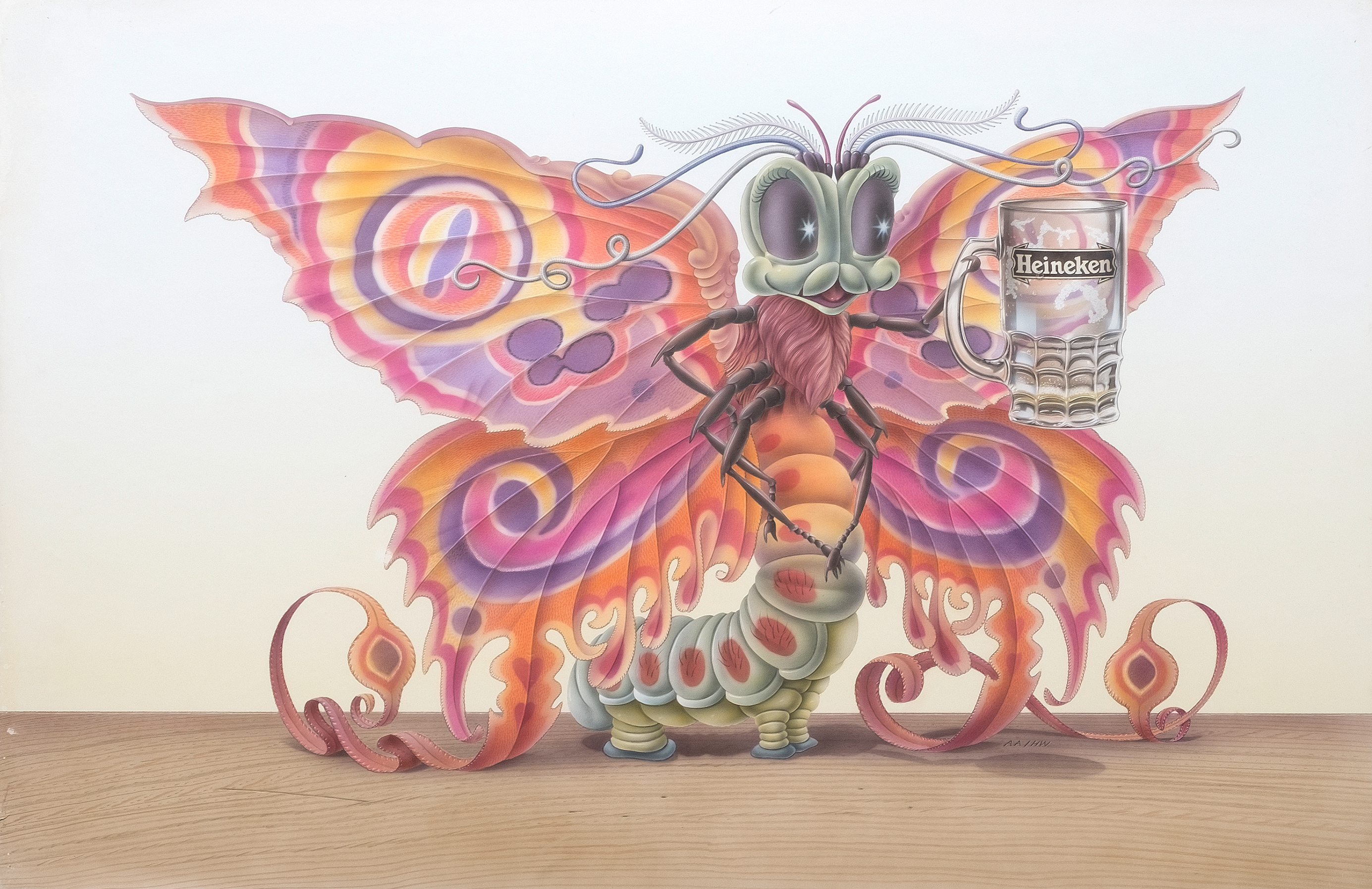 Alan Aldridge, Original Design of the Butterfly Ad, 1978