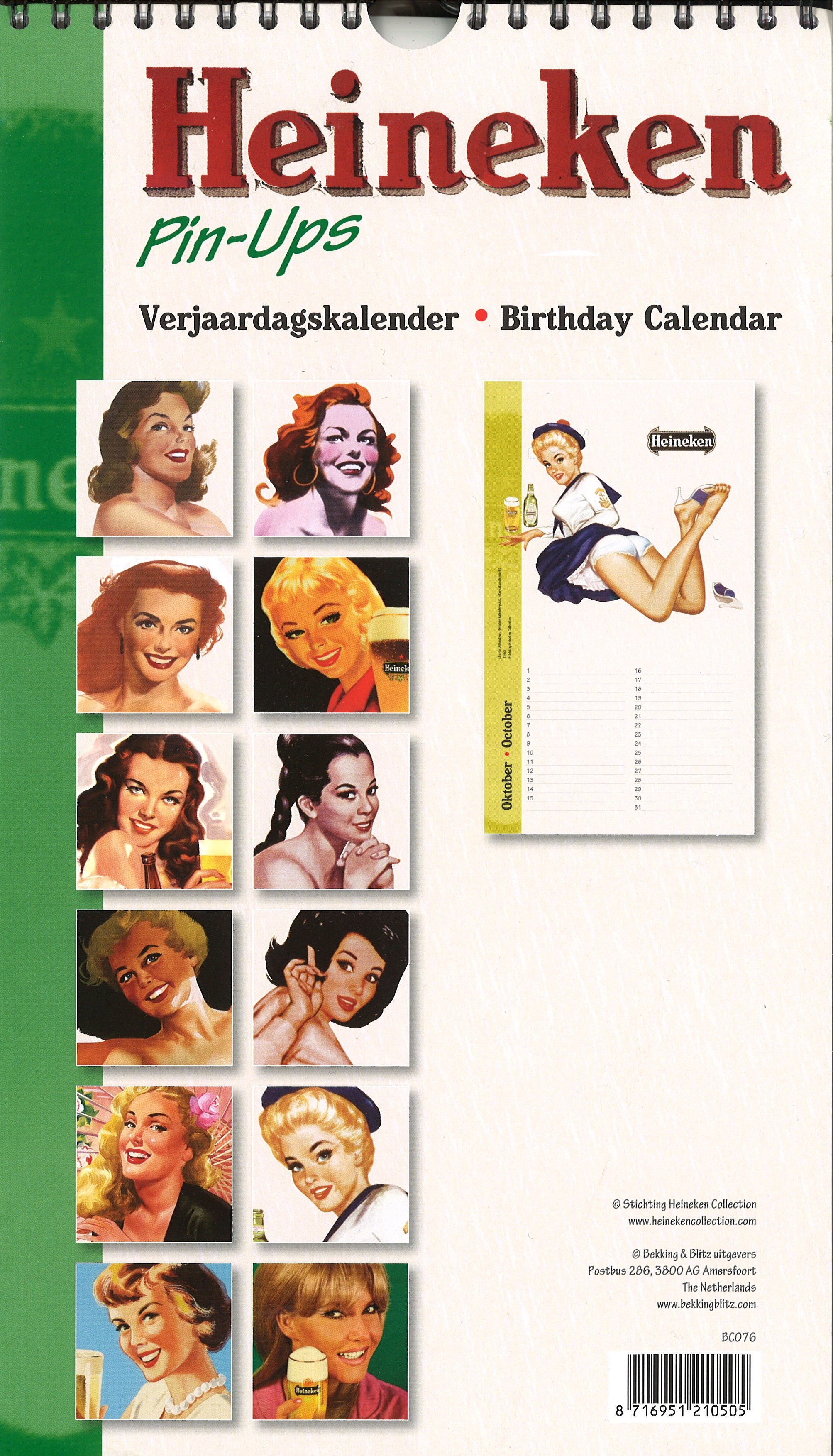 Heineken Pin Up's birthday calendar, 2011