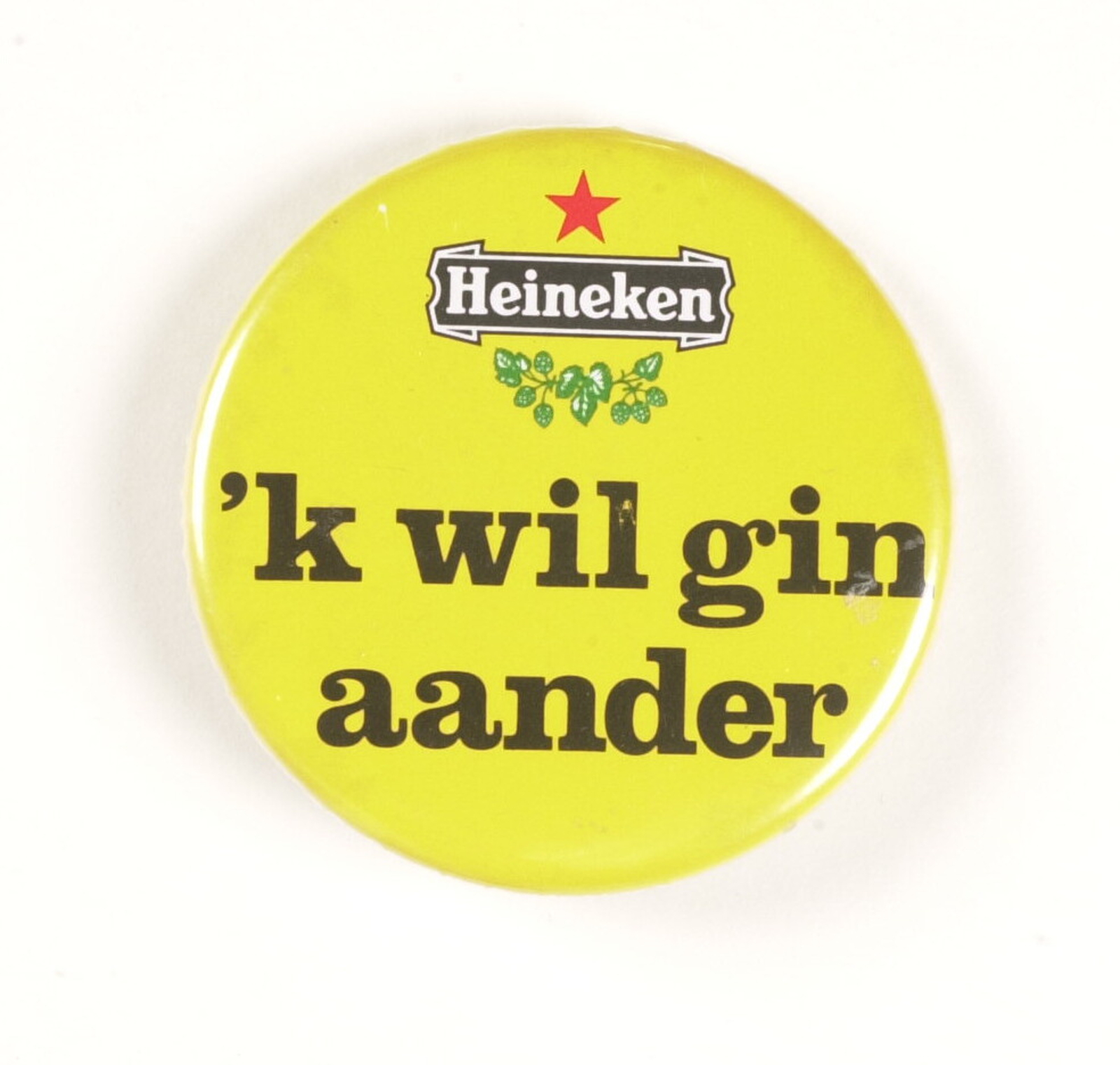 Button, metaal, papier, plastic, Ø 5,5 cm